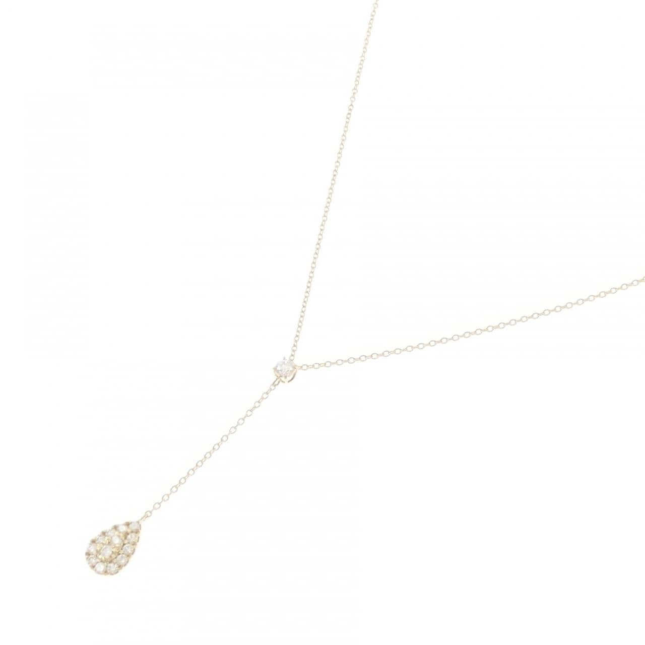 【リメイク】K10YG ダイヤモンド ネックレス 0.30CT