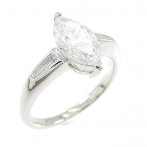 PT900 ダイヤモンド リング 1.205CT E VVS1 マーキスカット