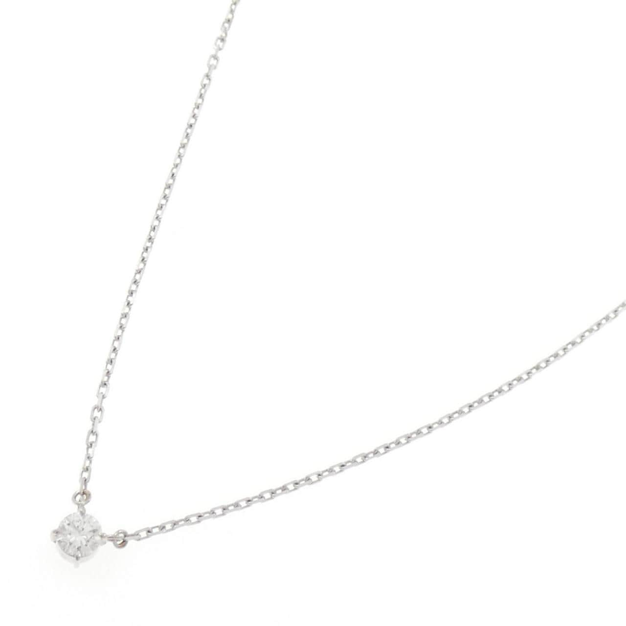 PT850 ソリティア ダイヤモンド ネックレス 0.19CT