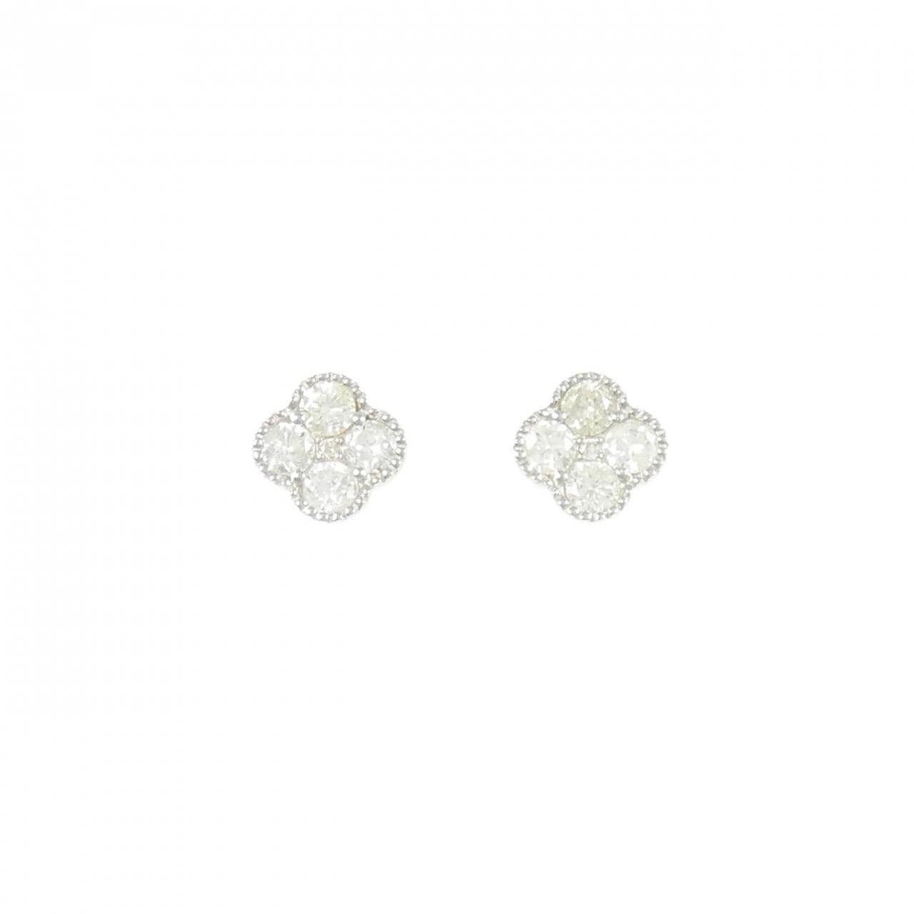 PT900 ダイヤモンド ピアス 1.00CT