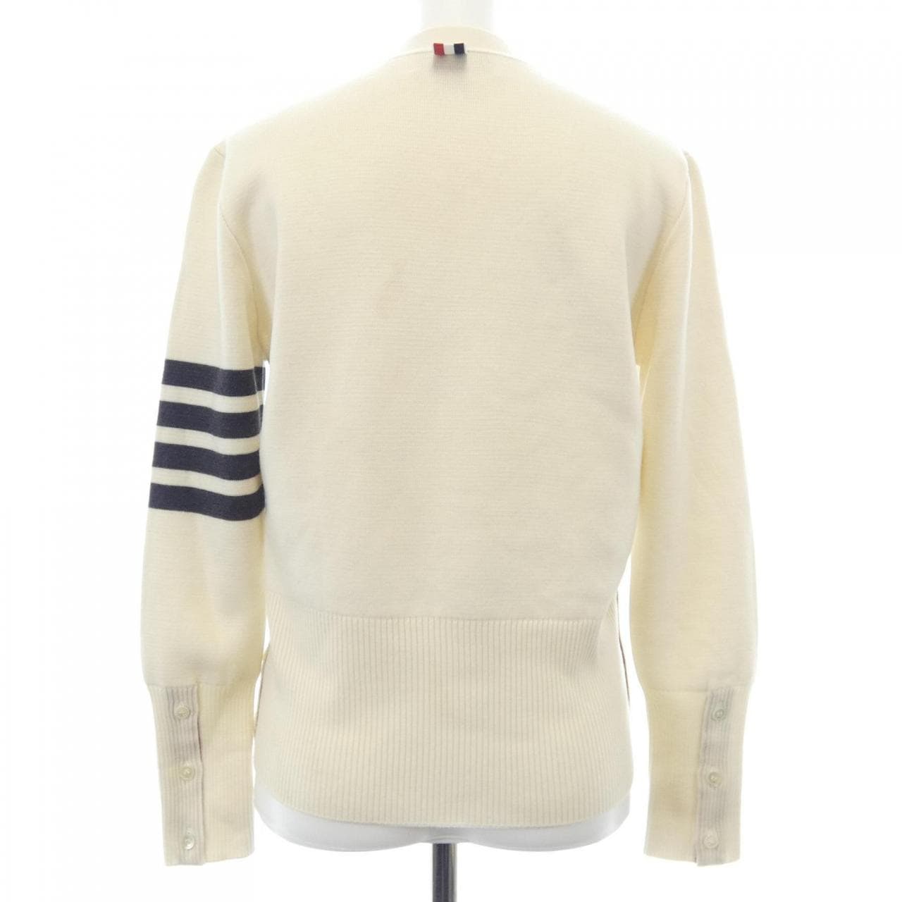 トムブラウン THOM BROWNE ウール 4-BAR Vネック FKC207A カーディガン