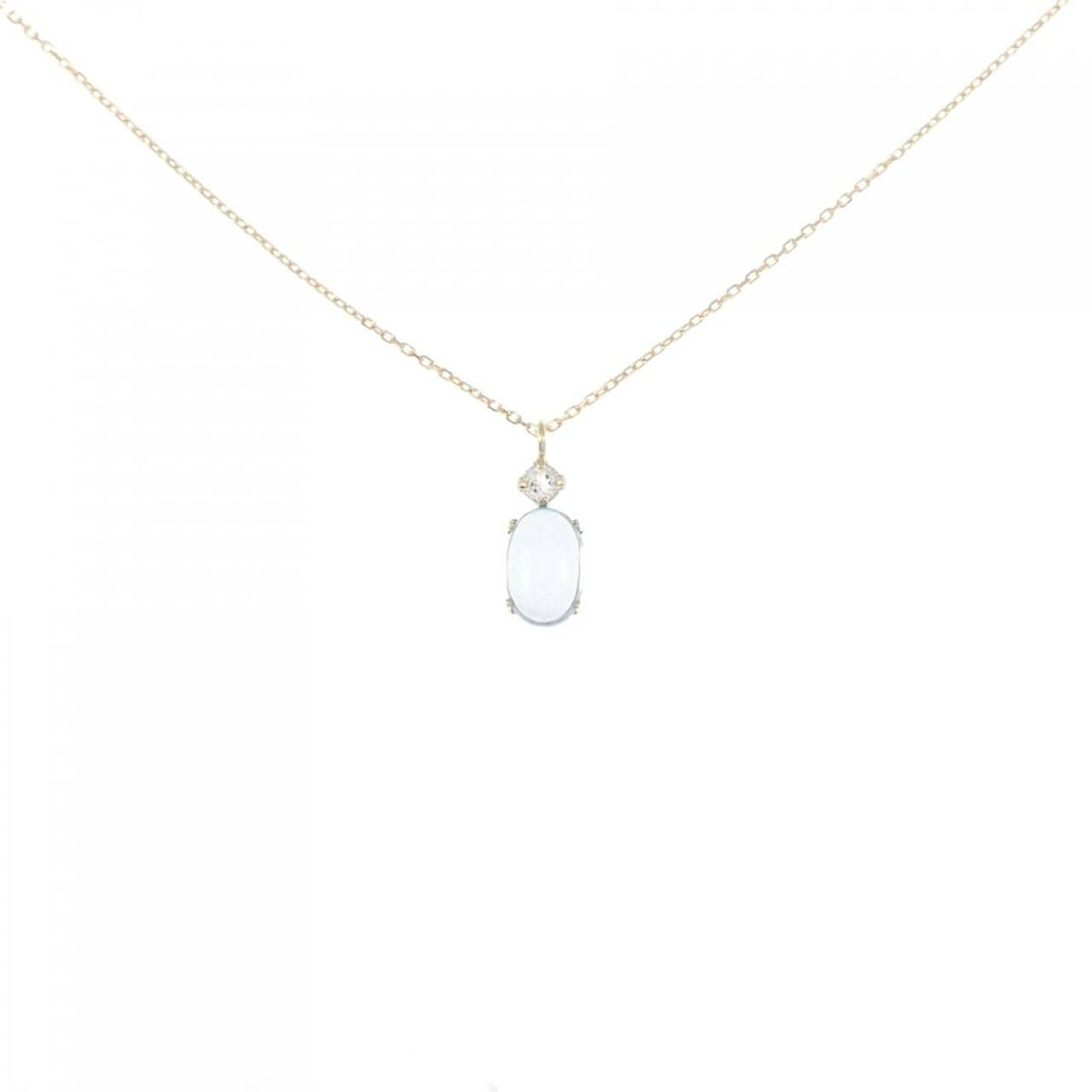 [BRAND NEW] K18YG blue Topaz necklace