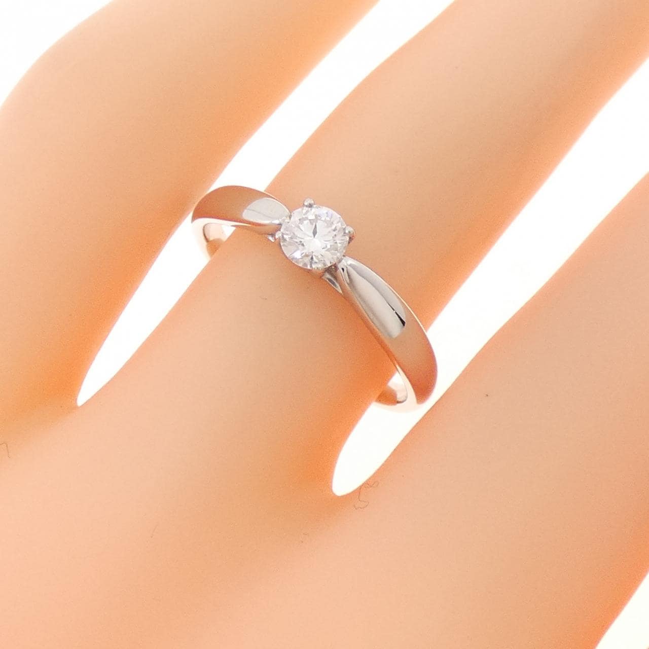 ティファニー ハーモニー リング 0.23CT F VS1 3EXT