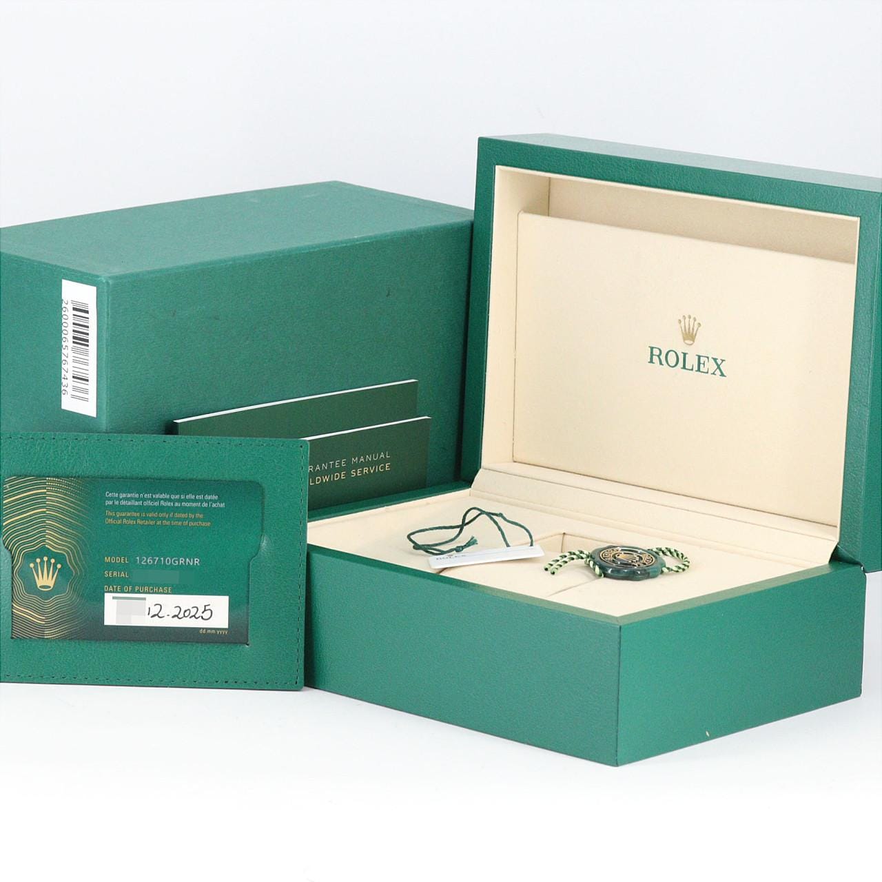 ロレックス GMTマスターⅡ 126710GRNR･3 SS 自動巻 ランダム番