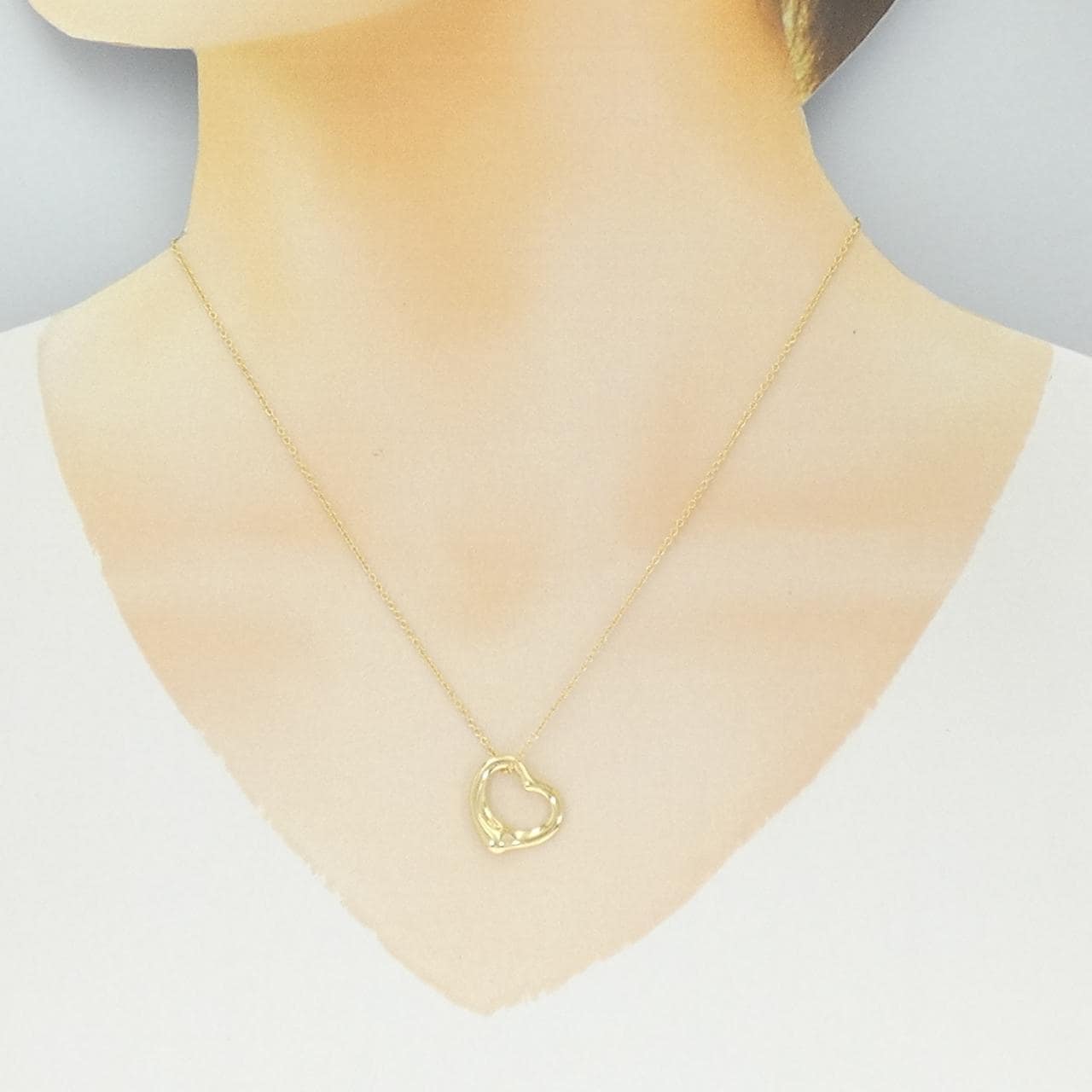 ティファニー オープンハート ネックレス