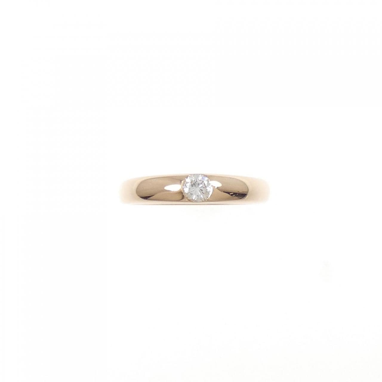 K14PG ダイヤモンド ピンキー リング 0.09CT