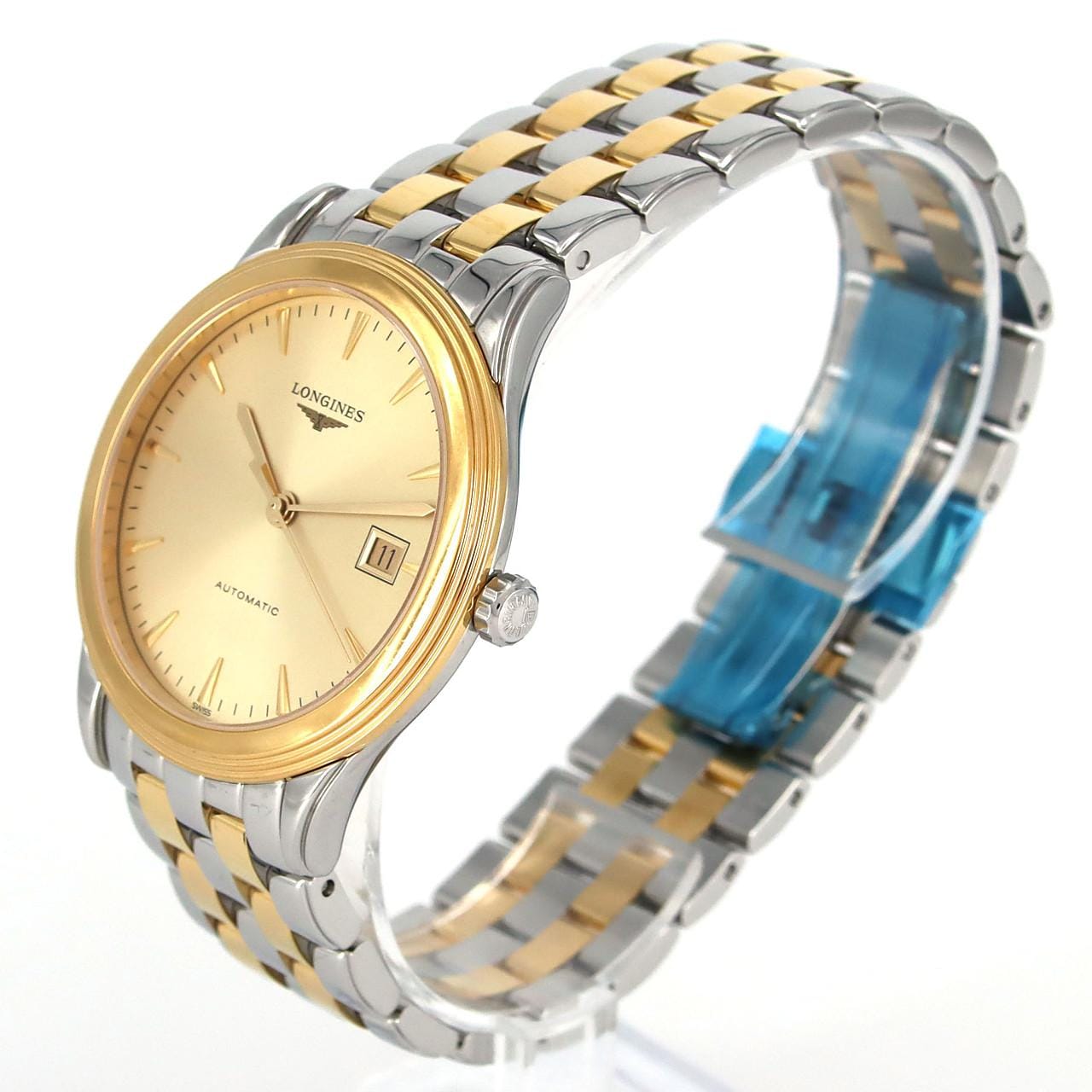 [新品] LONGINES旗艦 Combi L4.974.3.32.7 SSxGP自動上弦