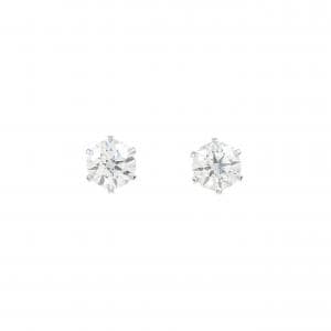 【リメイク】PT/ST ダイヤモンド ピアス 0.210CT 0.221CT F VS2 EXT