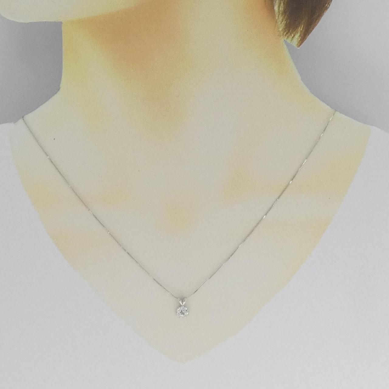 K18WG ダイヤモンド ネックレス 0.03CT