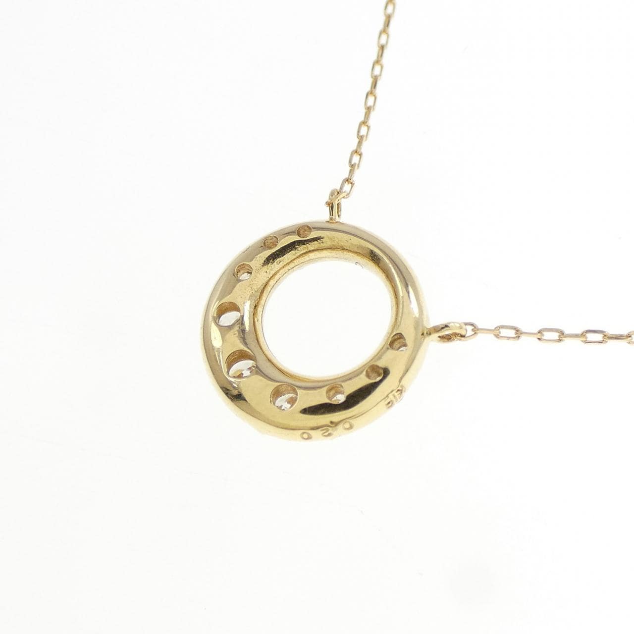 K18YG ダイヤモンド ネックレス 0.20CT