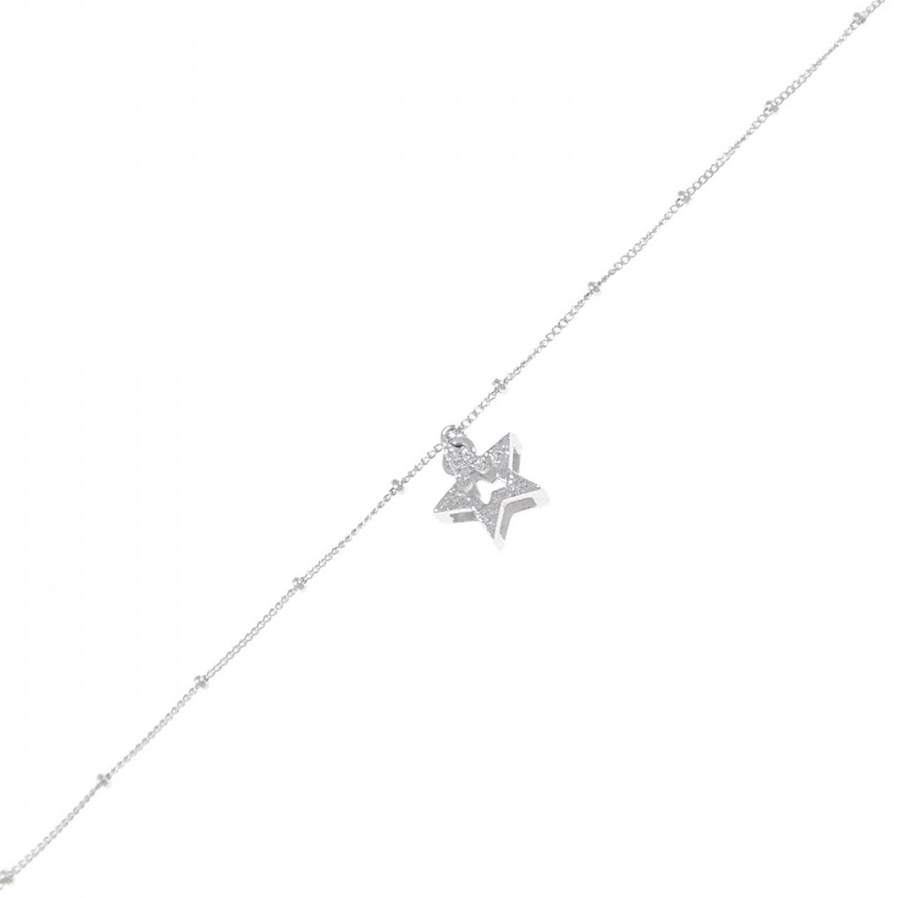 K18WG スター ブレスレット