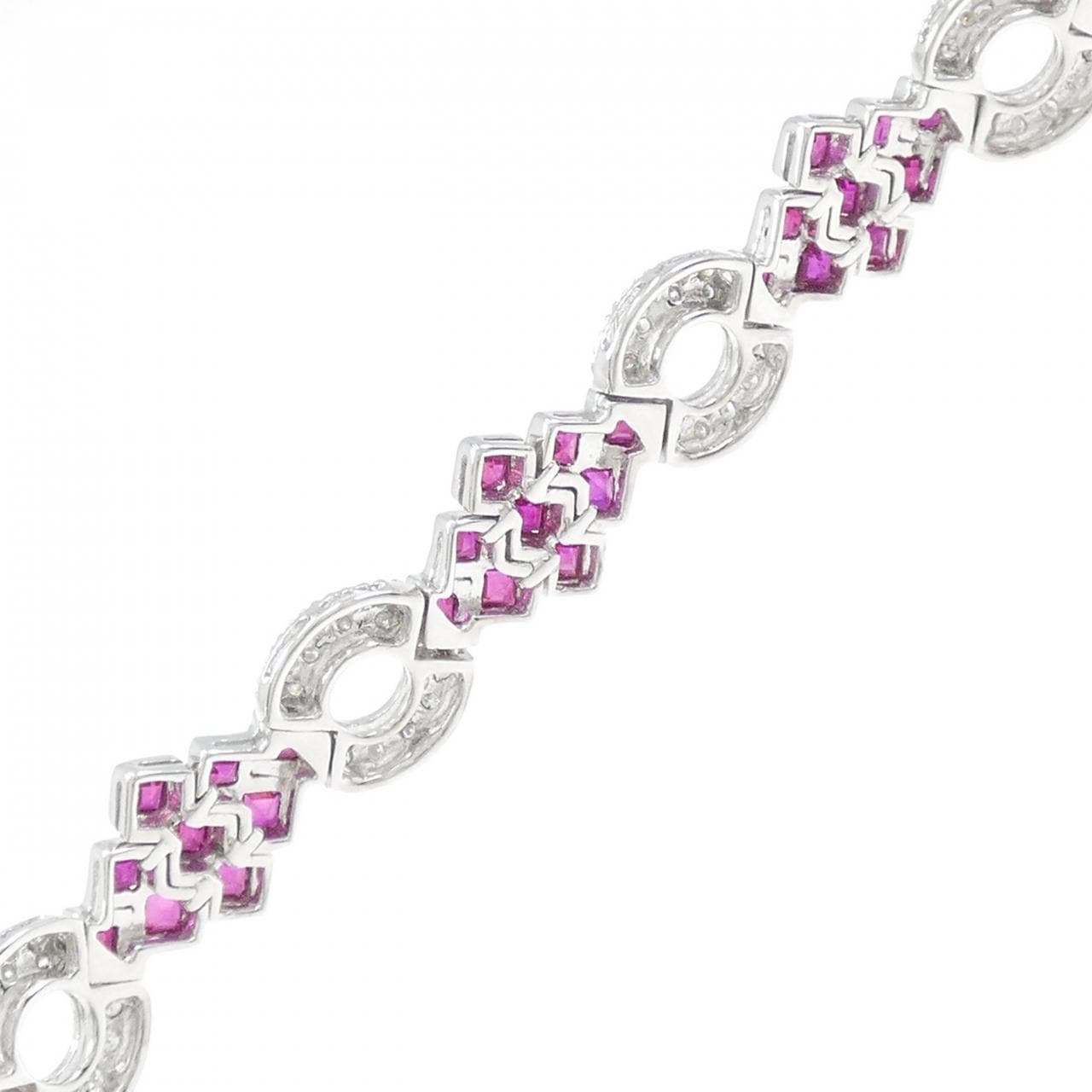 750WG ルビー ブレスレット 6.90CT