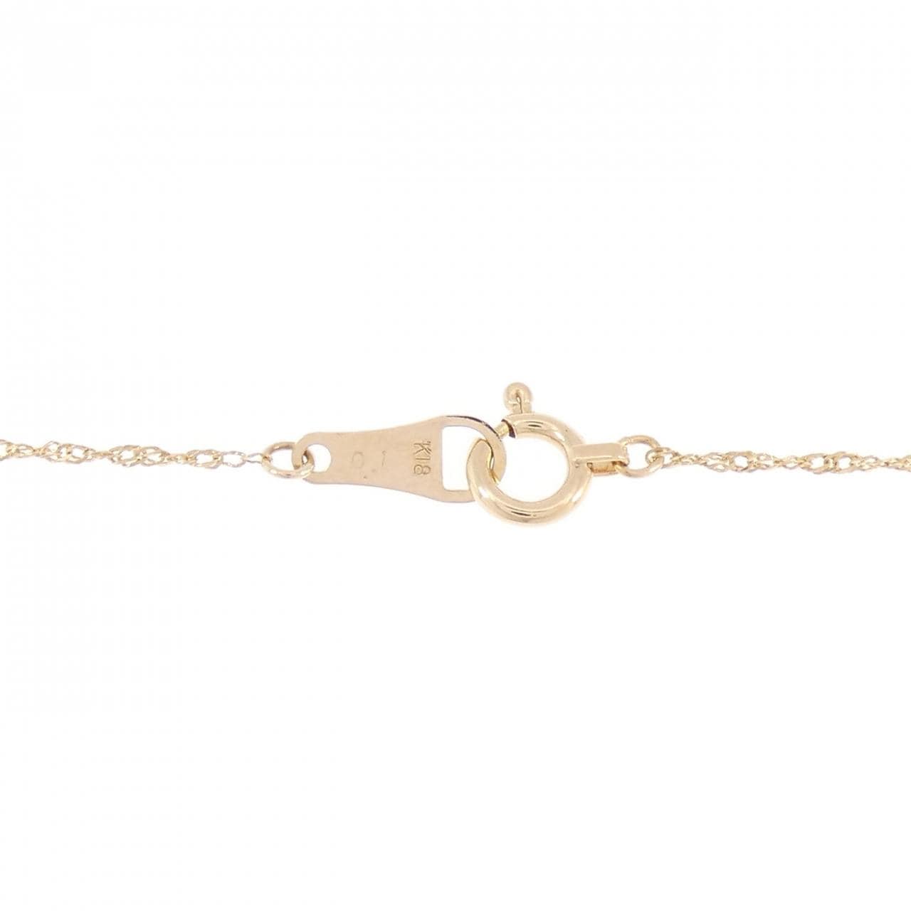 アガット ダイヤモンド ネックレス 0.1CT