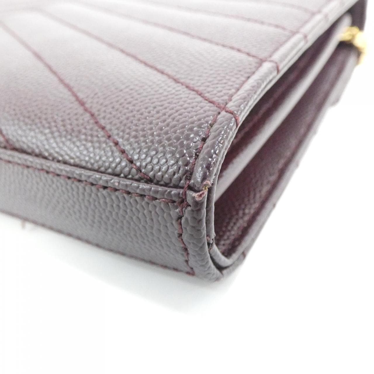 サンローラン CASSANDRA CLASSIC CHAIN WALLET 377828 BOW01 チェーンウォレット