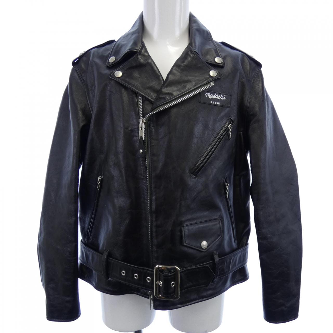 サカイ SACAI MADSAKI SCHOOT 22-02878M レザーライダースジャケット