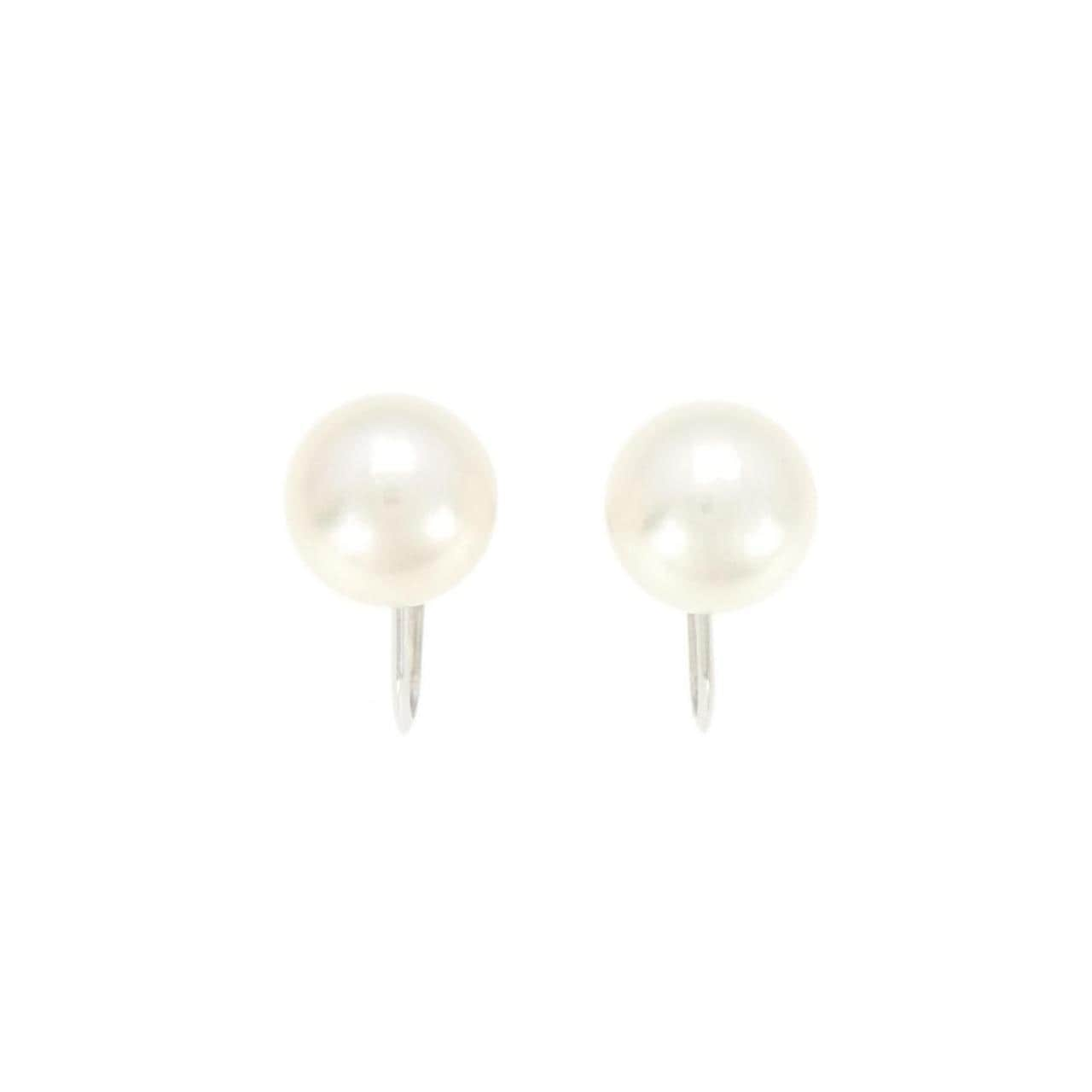 K14WG Akoya pearl earrings 9.7mm