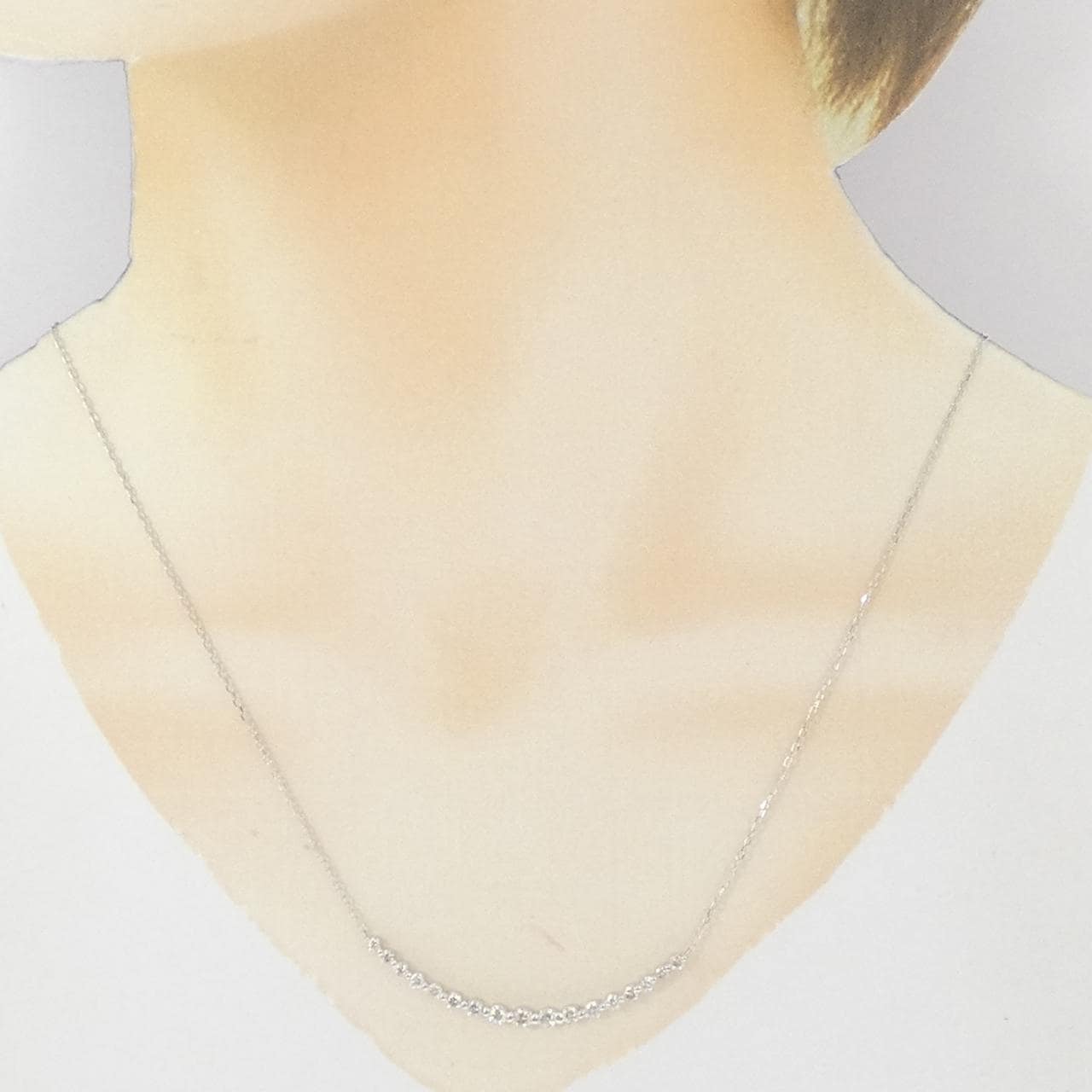 K18WG ダイヤモンド ネックレス 1.00CT