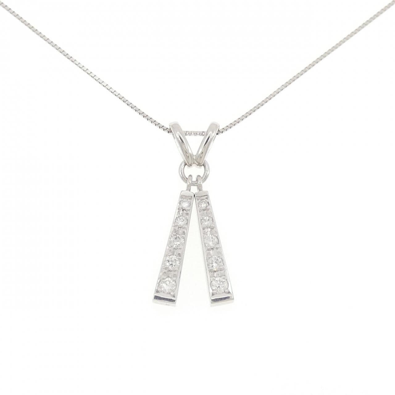 PT900/PT850 ダイヤモンド ネックレス 0.30CT