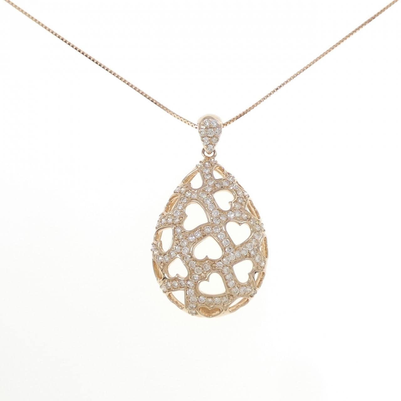 K18PG ダイヤモンド ネックレス 1.00CT