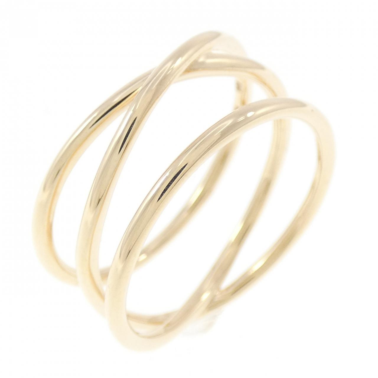 エ*ー様 COCOSHNIK K10YG ストレートバー ダイヤ リング K10ダイヤモンド Xリング（リング） | COCOSHNIK（ココシュ