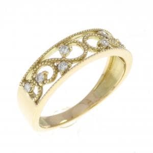 K18YG ダイヤモンド リング 0.10CT