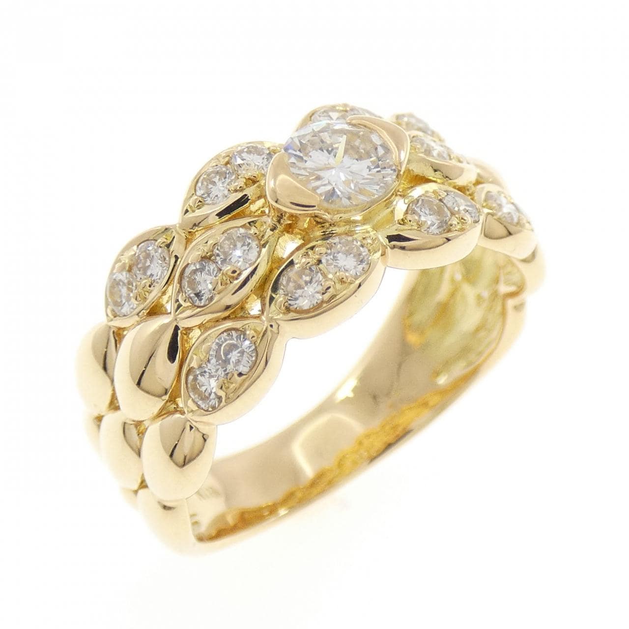 K18YG ダイヤモンド リング 0.70CT