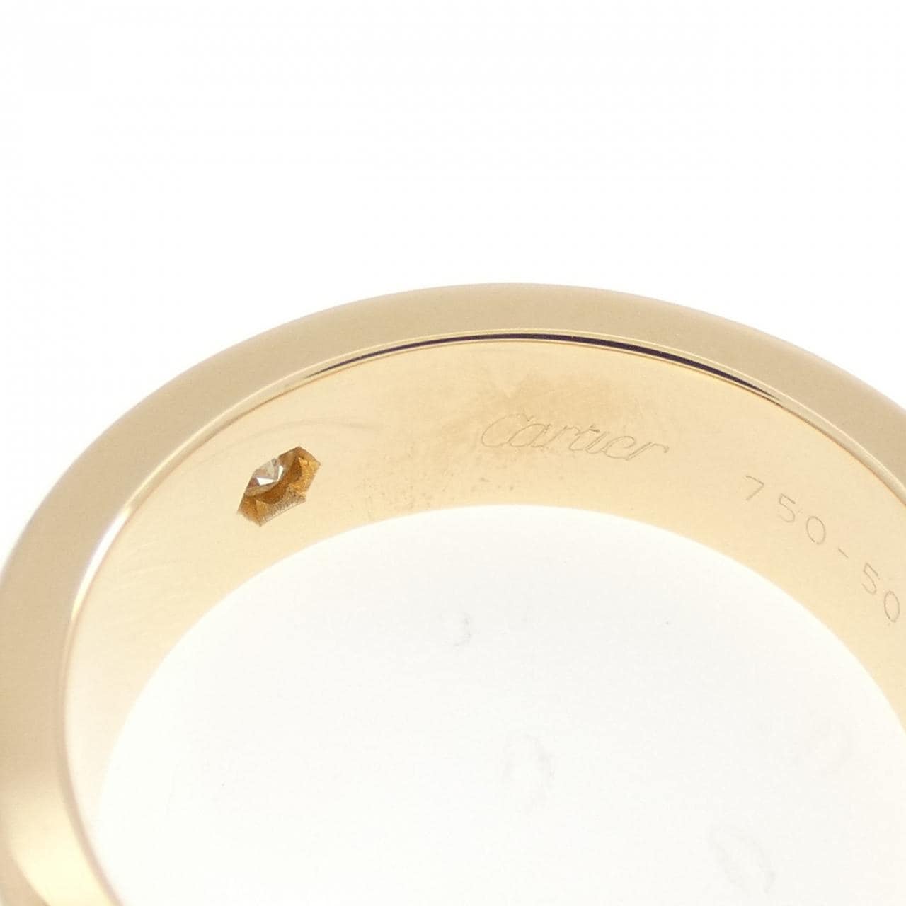 カルティエ ラブ ハーフダイヤ リング