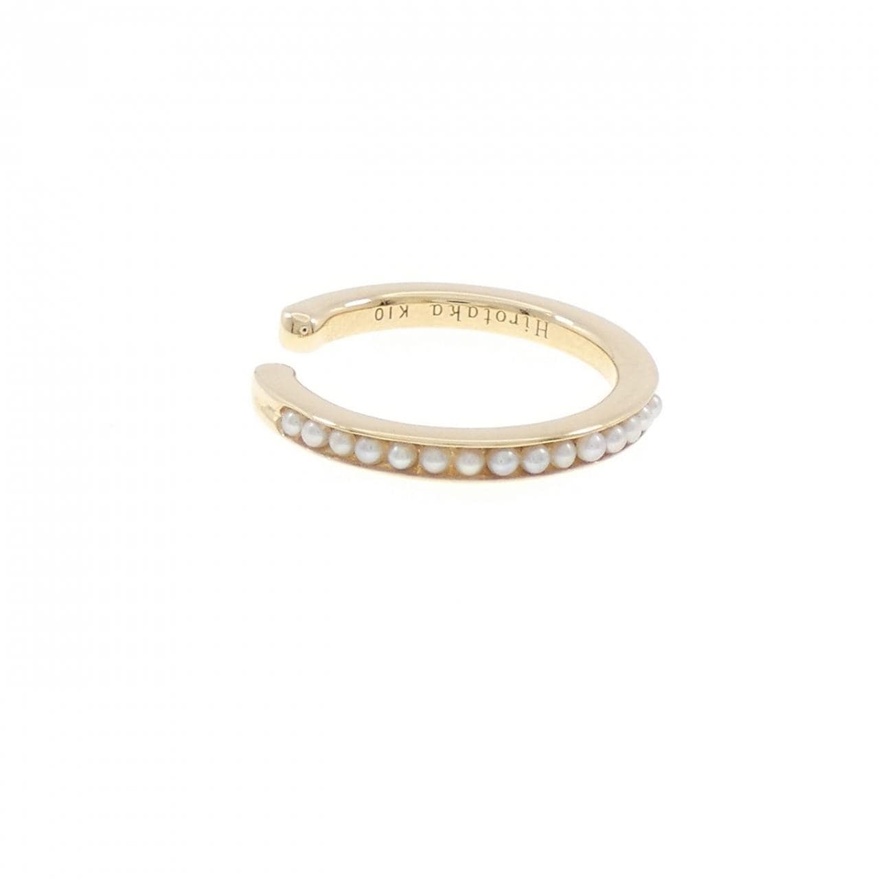 ヒロタカ 淡水パール イヤーカフ 片耳