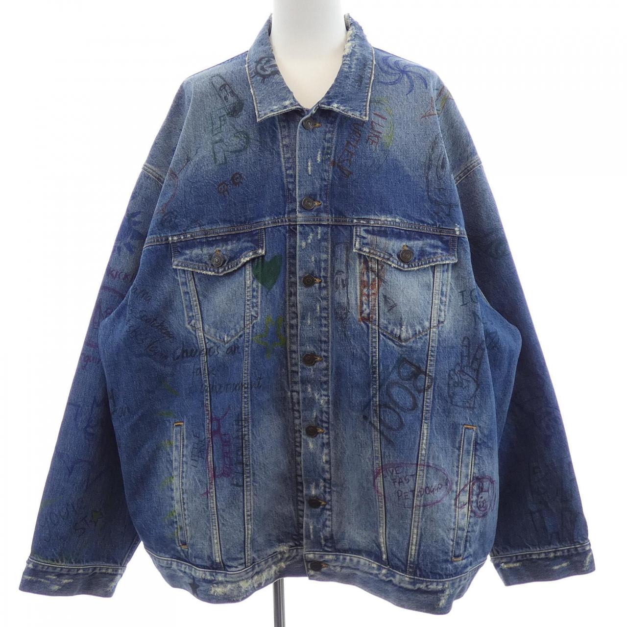 バレンシアガ BALENCIAGA WARDROBE 694503 TBP48 UNISEX デニムジャケット