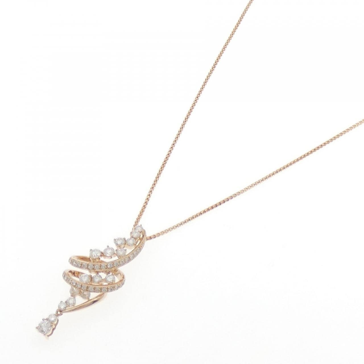 K18PG ダイヤモンド ネックレス 2.00CT