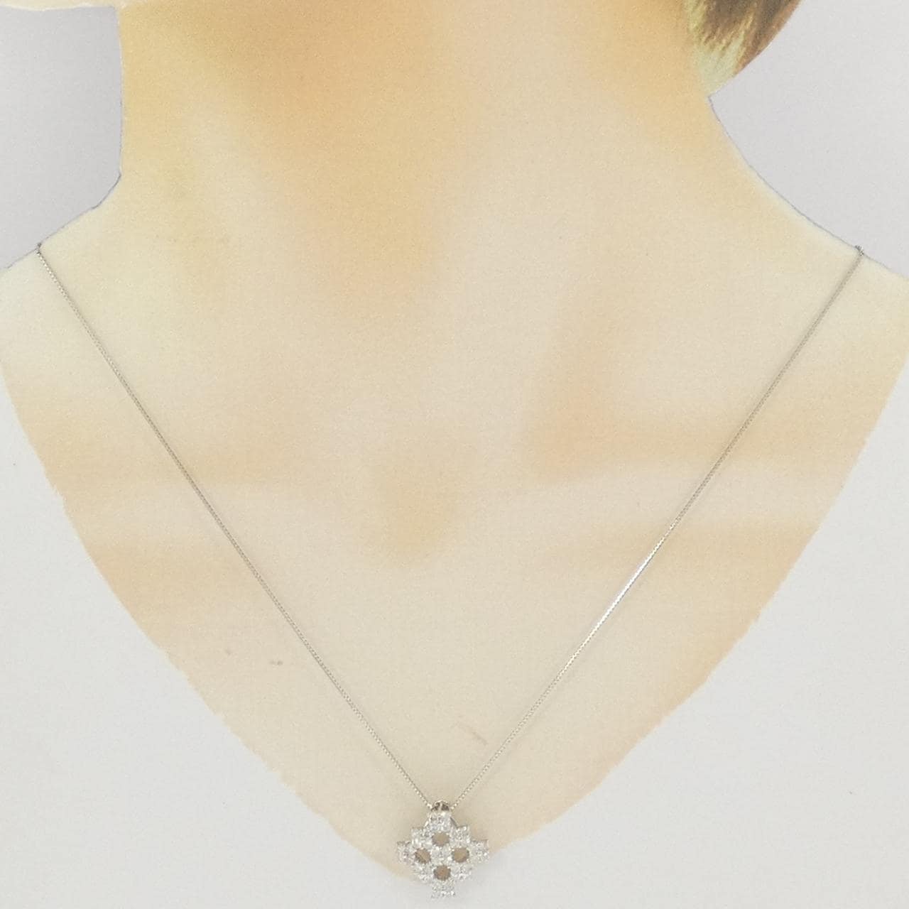 PT900/PT850 ダイヤモンド ネックレス 1.00CT