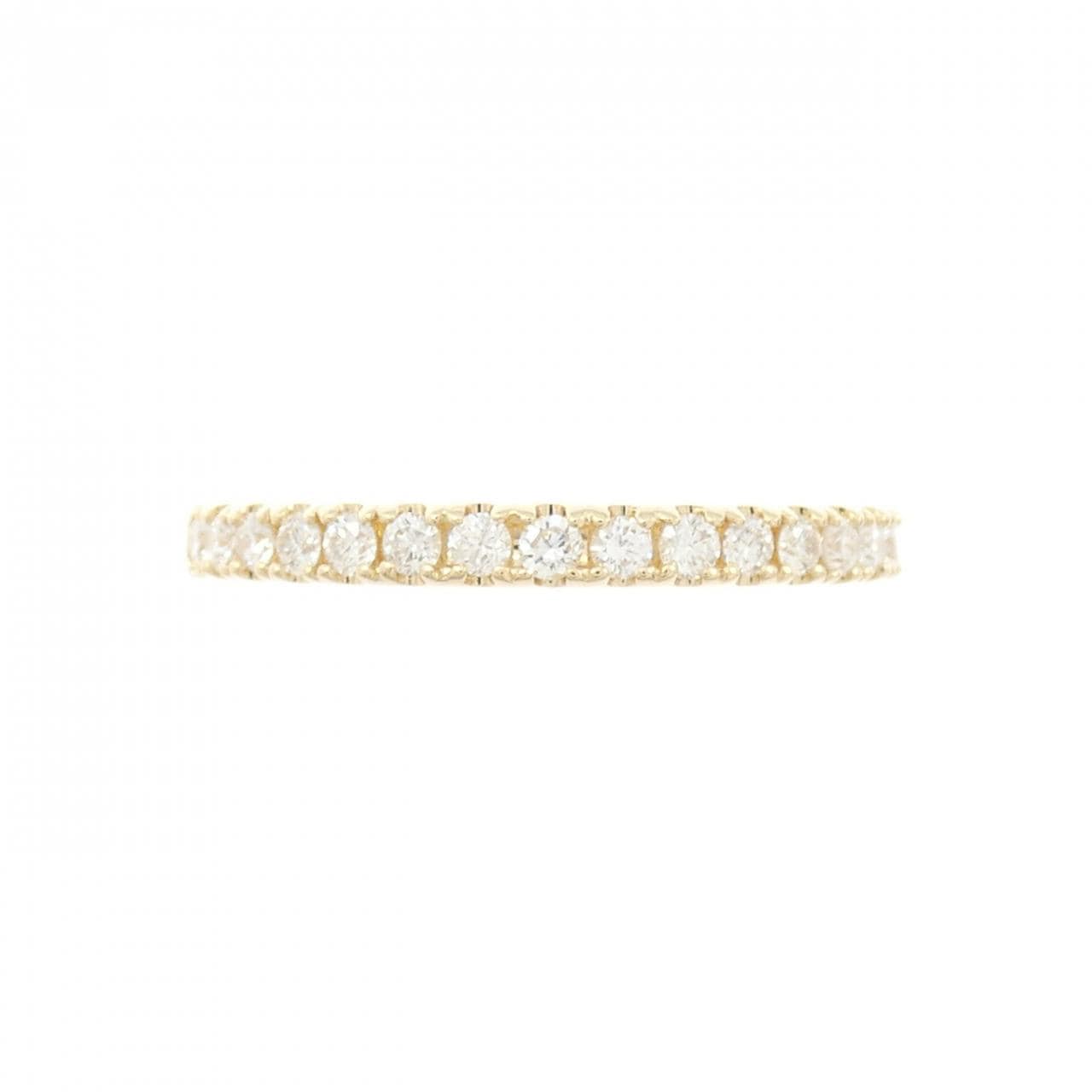 【再加工款】K18YG半永恒钻石戒指 0.32克拉