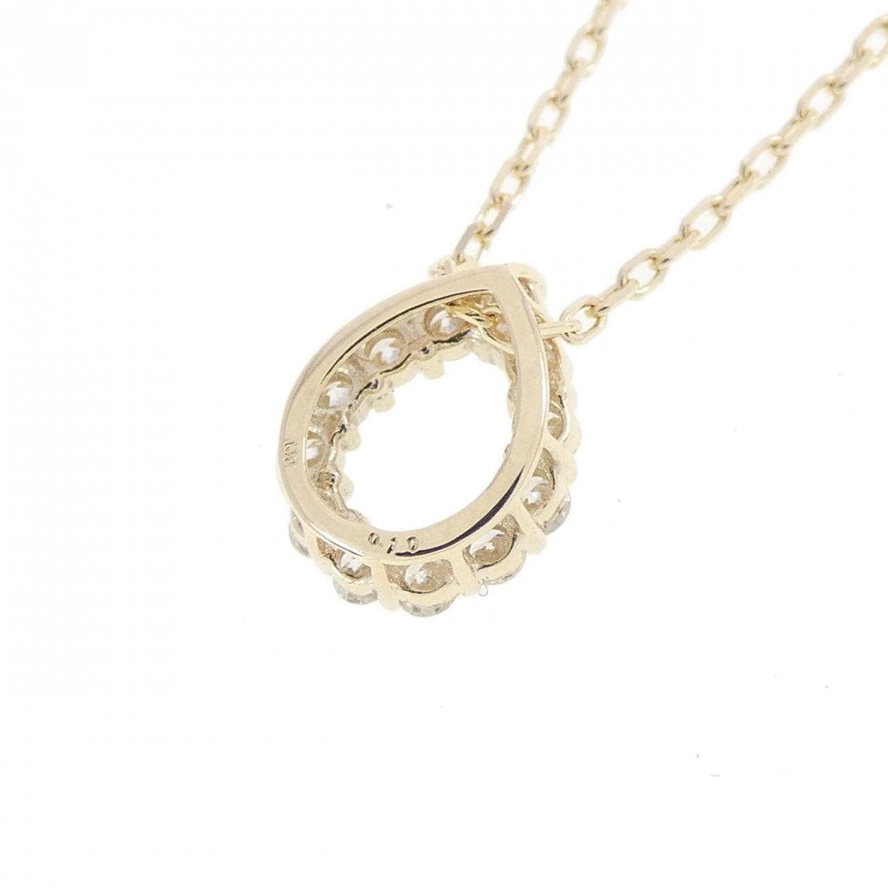 【リメイク】K10YG ダイヤモンド ネックレス 0.10CT