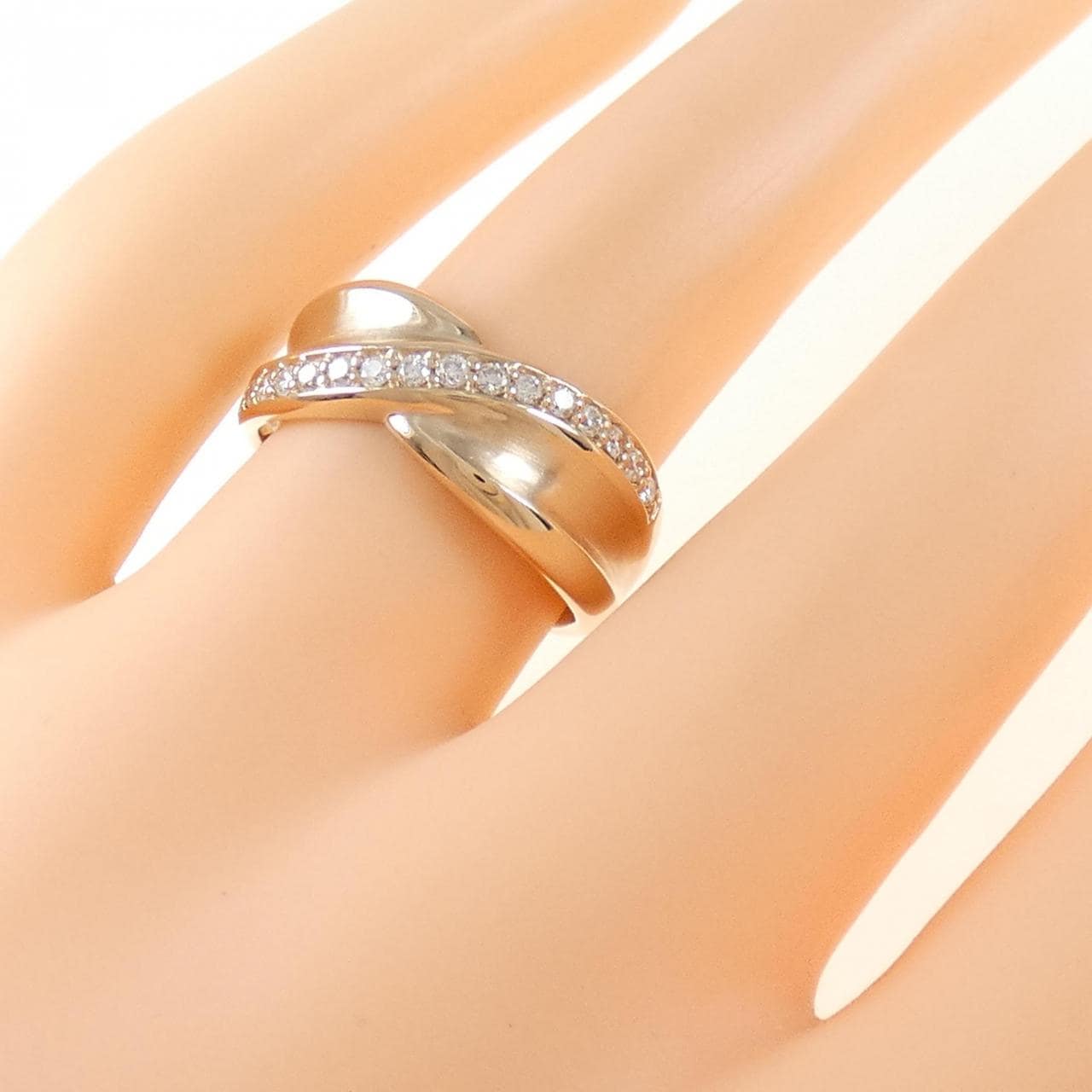 K18PG ダイヤモンド リング 0.23CT