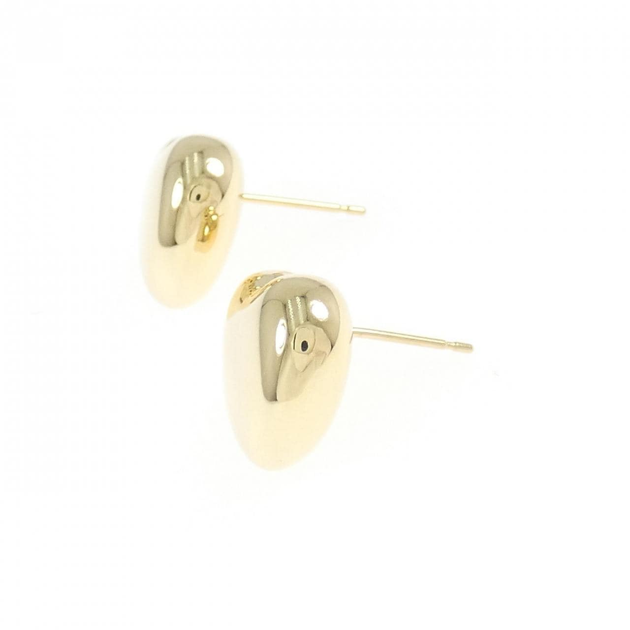 K18YG heart earrings