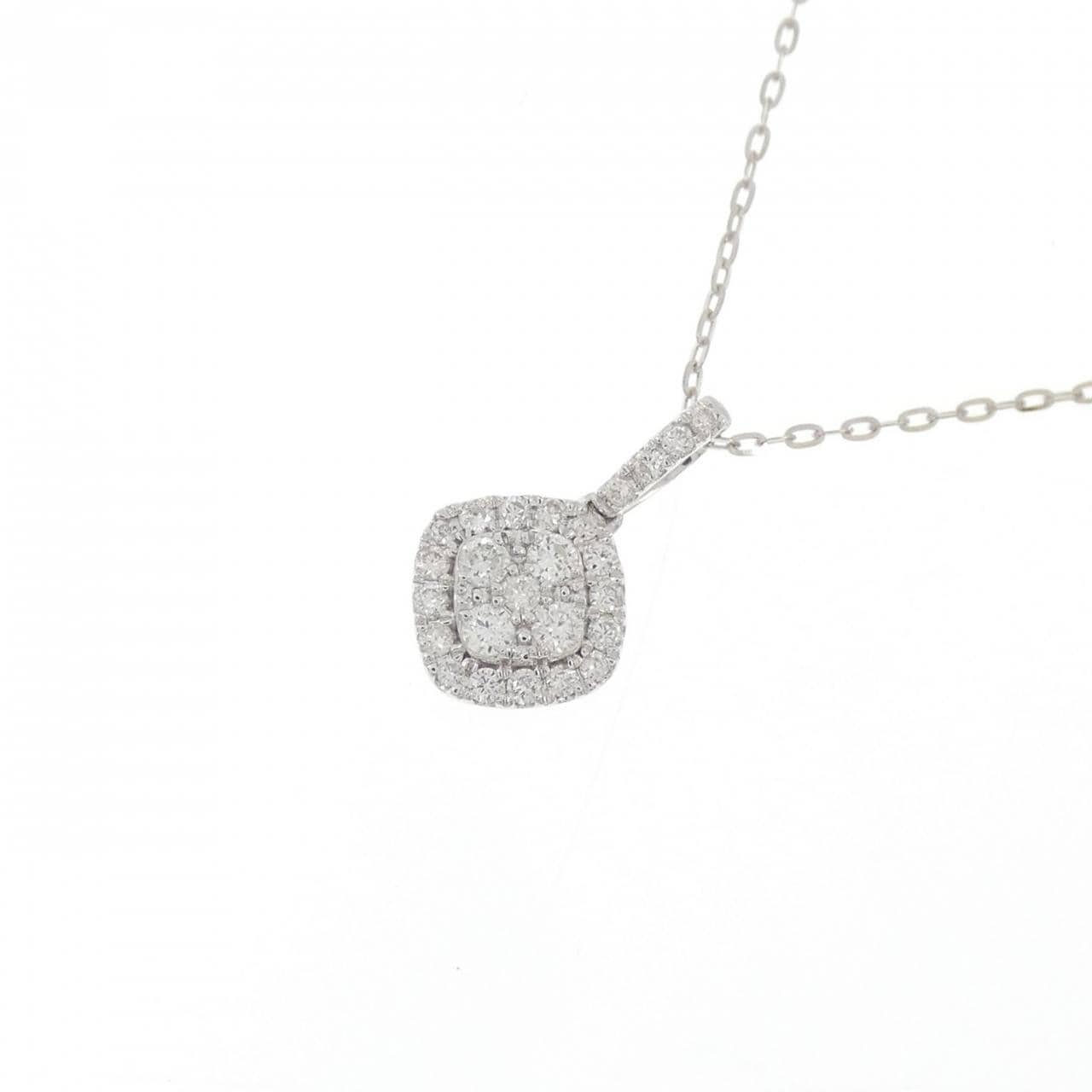 K18WG ダイヤモンド ネックレス 0.20CT