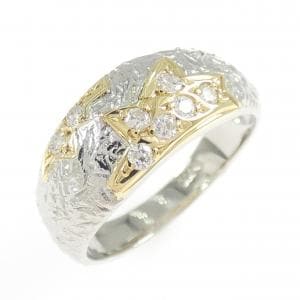 PT900/K18YG ダイヤモンド リング 0.22CT