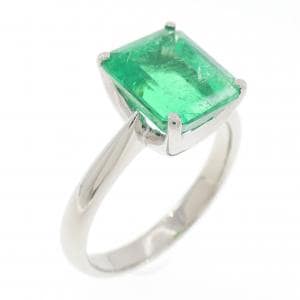 PT900 エメラルド リング 2.90CT
