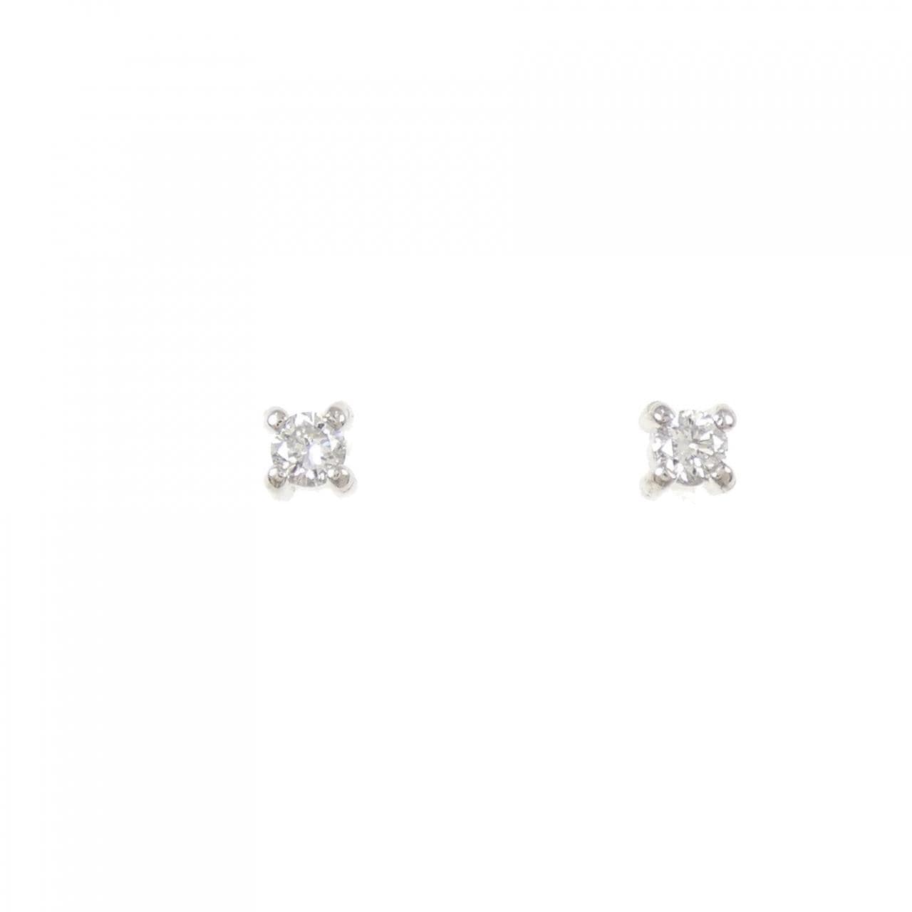 PT850 ダイヤモンド ピアス 0.16CT
