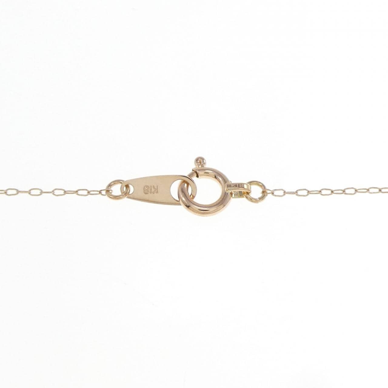 K18PG ダイヤモンド ネックレス 0.10CT