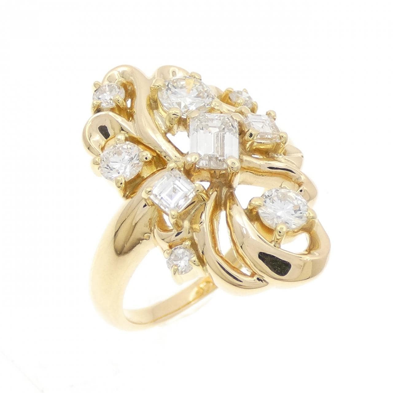 K18YG ダイヤモンド リング 1.26CT