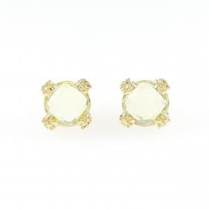 K18YG クオーツ ピアス