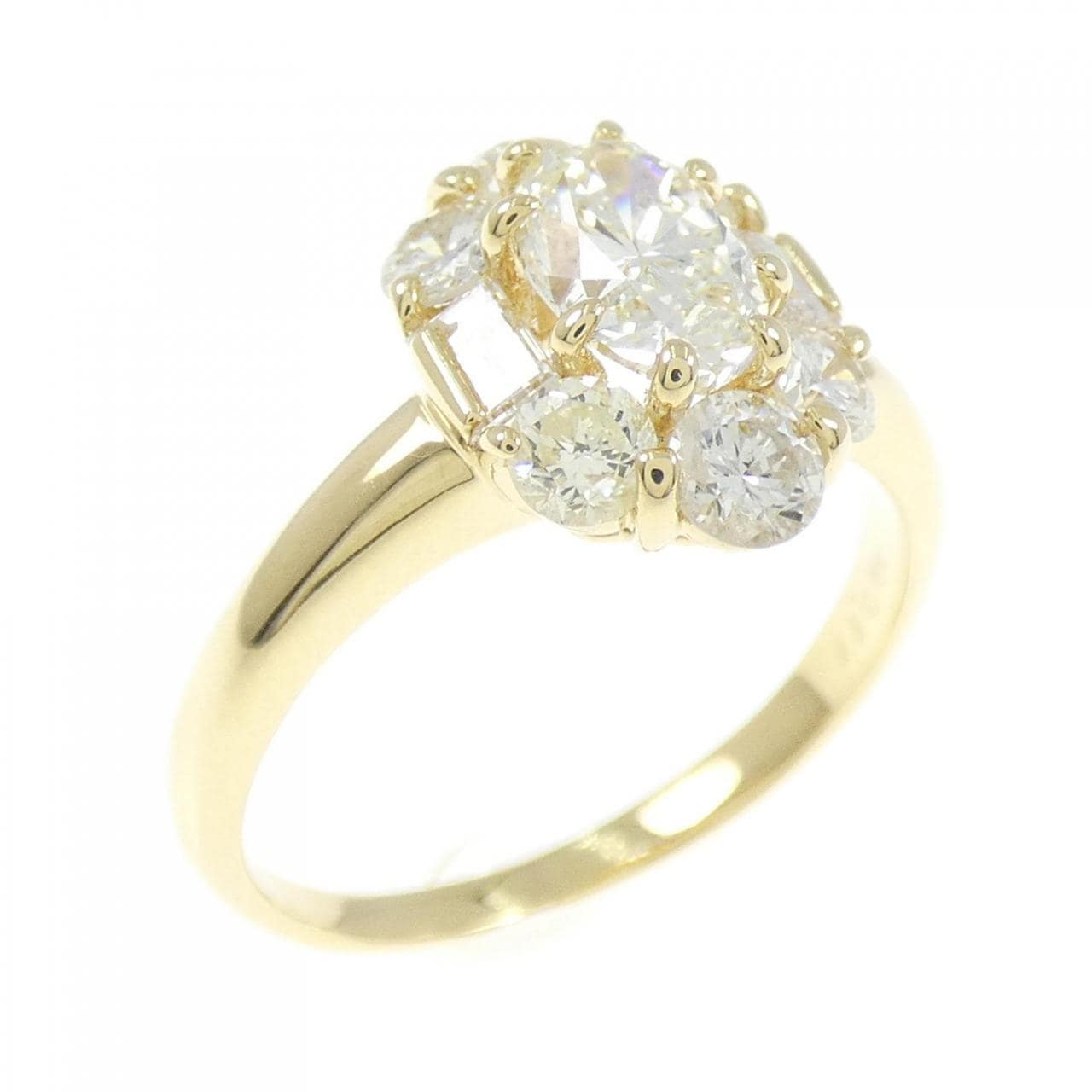 K18YG ダイヤモンド リング 0.77CT