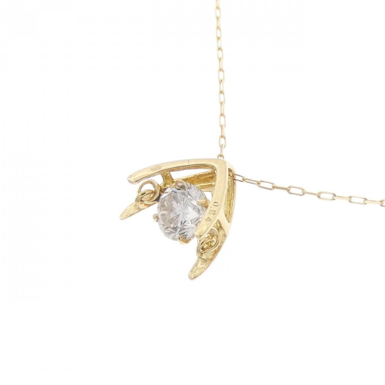 【新品】K18YG ダイヤモンド ネックレス 0.24CT