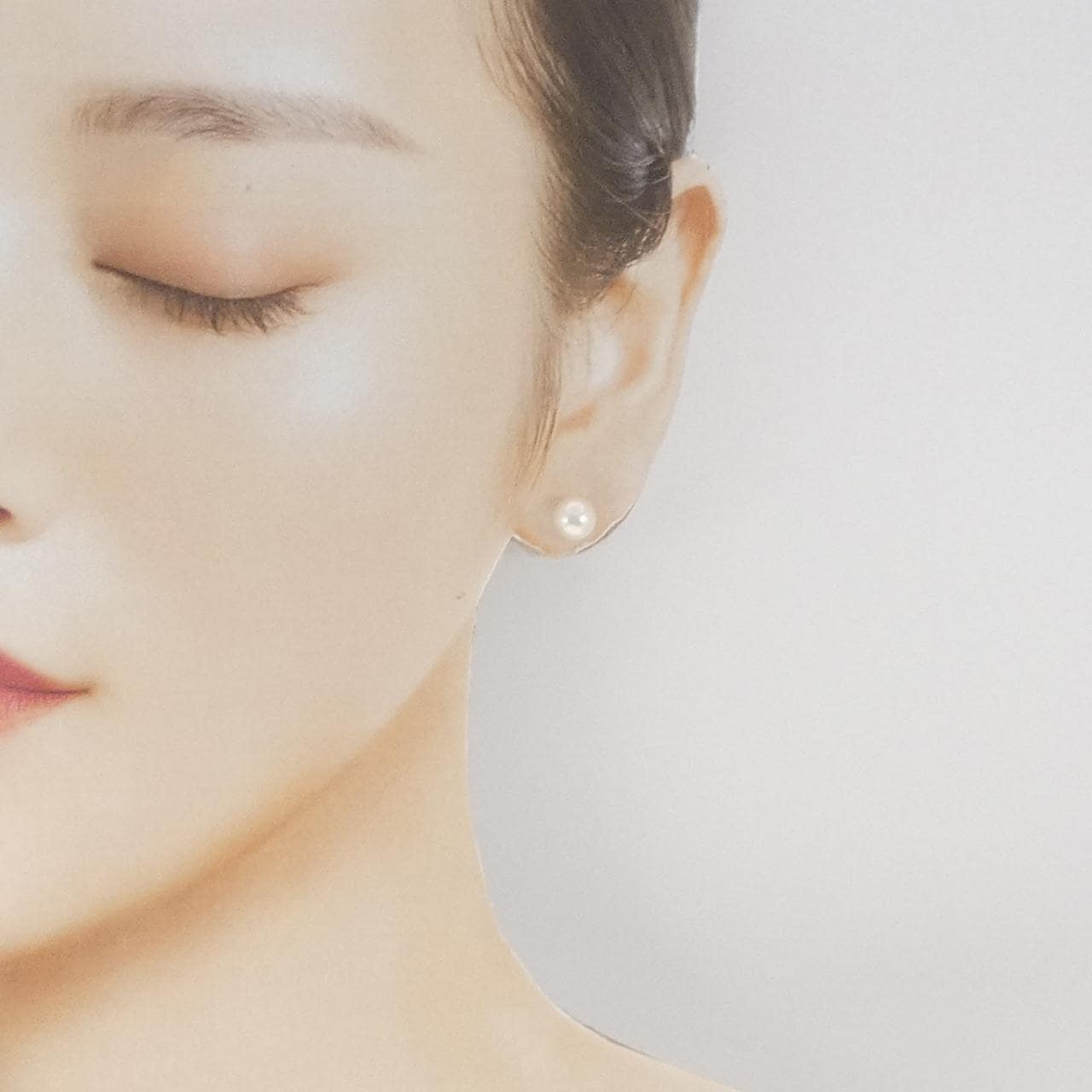 K14WG アコヤパール ピアス 7.0mm