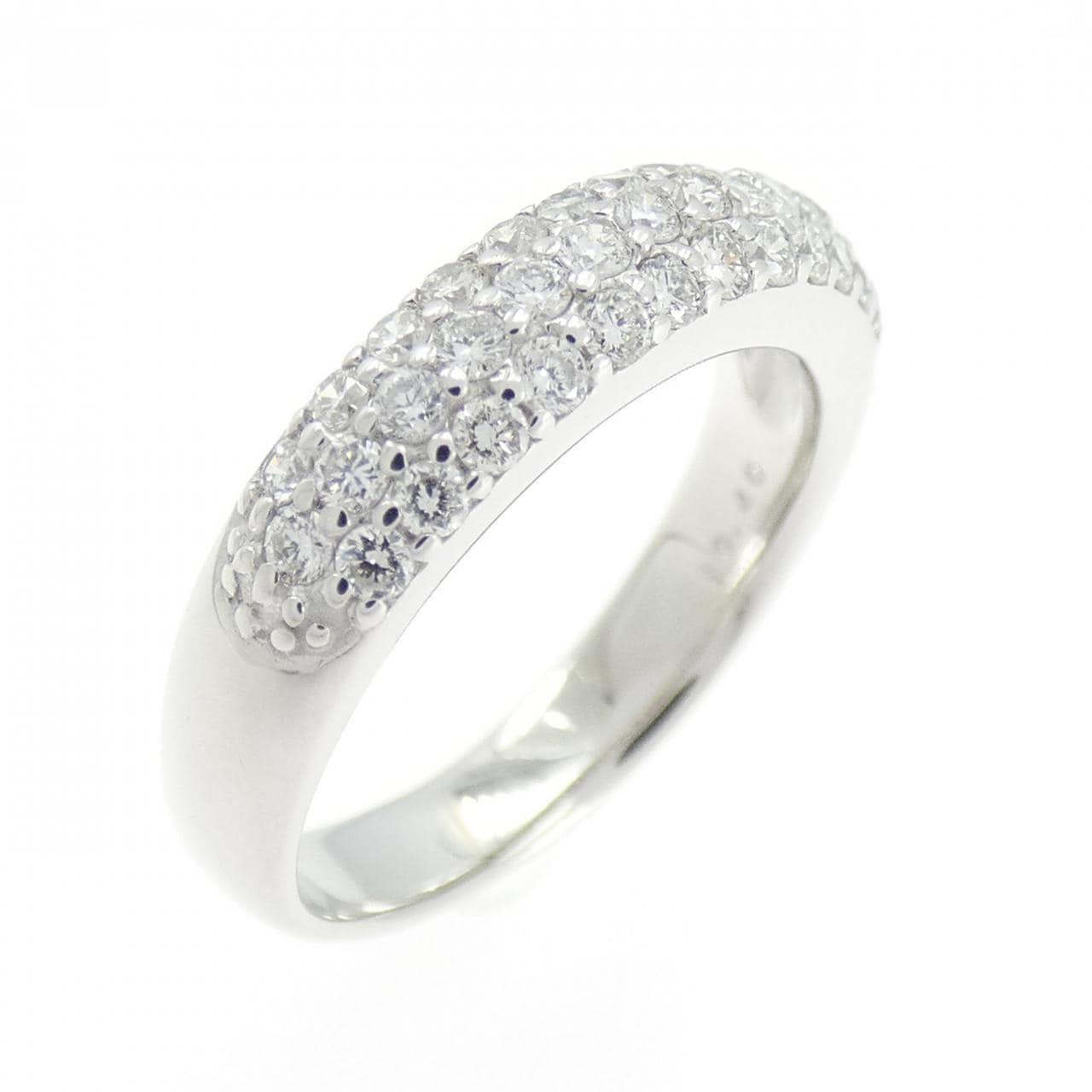 K18WG パヴェ ダイヤモンド リング 0.40CT