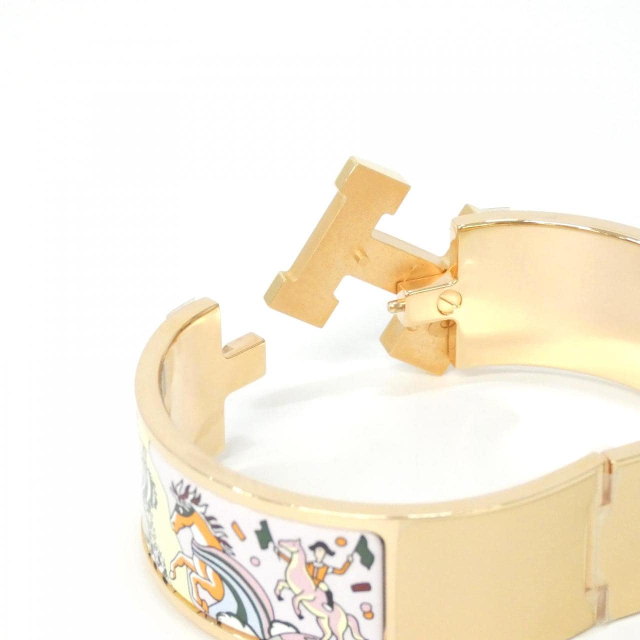 エルメス L'EPOPEE D'HERMES クリック クラック アッシュ PM 303315FO ブレスレット