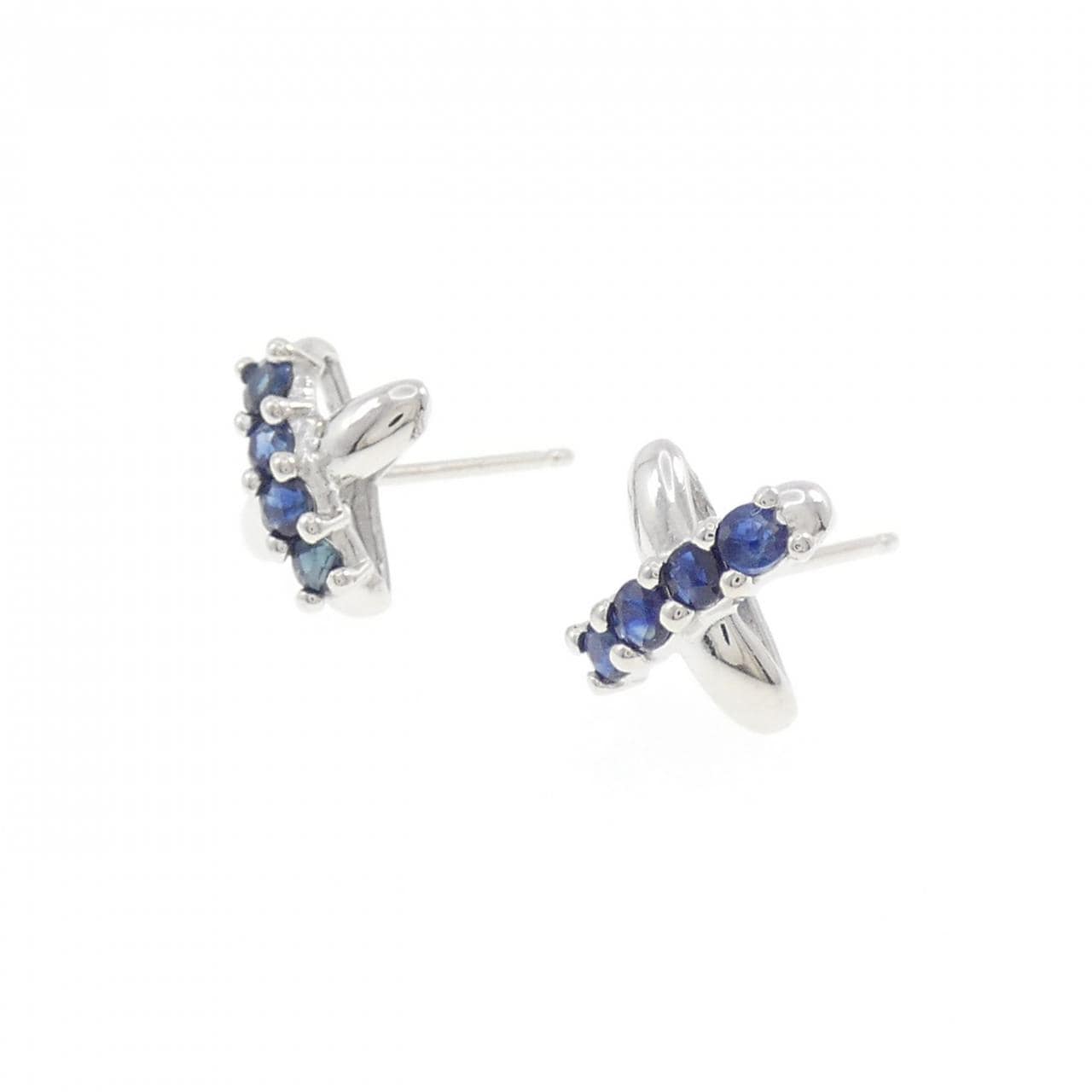 K14WG サファイヤ ピアス