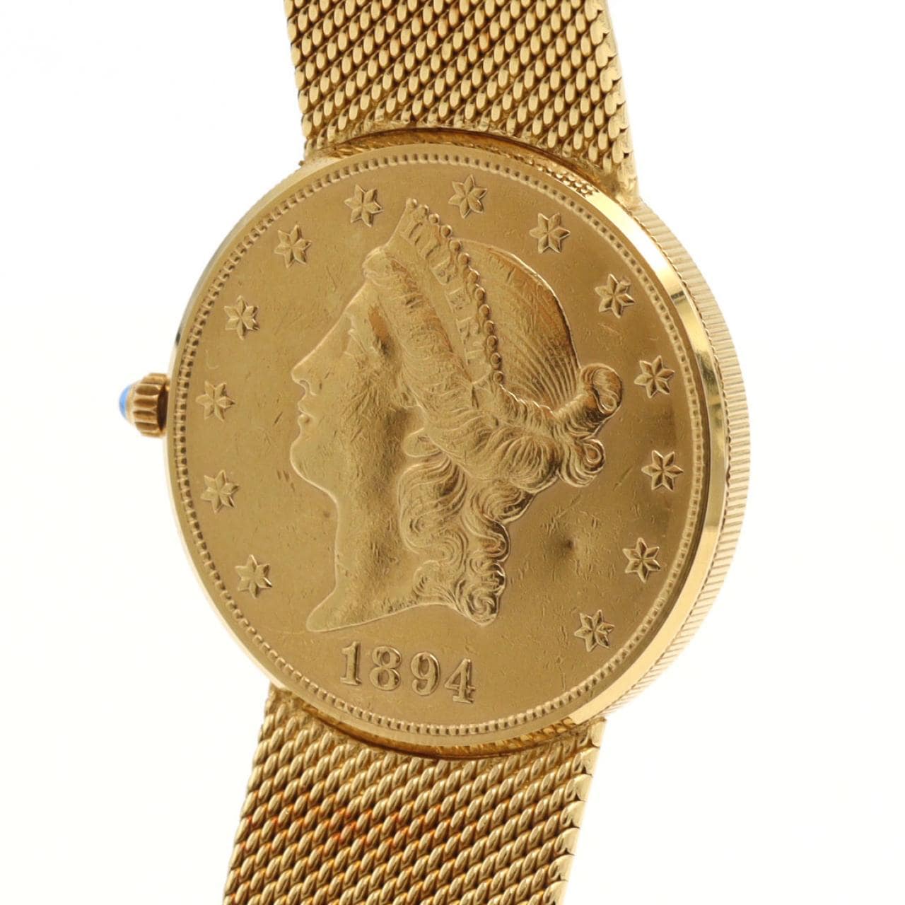 【ノーメンテナンス還元価格】コルム コインウォッチ･20$ YG YG 手巻