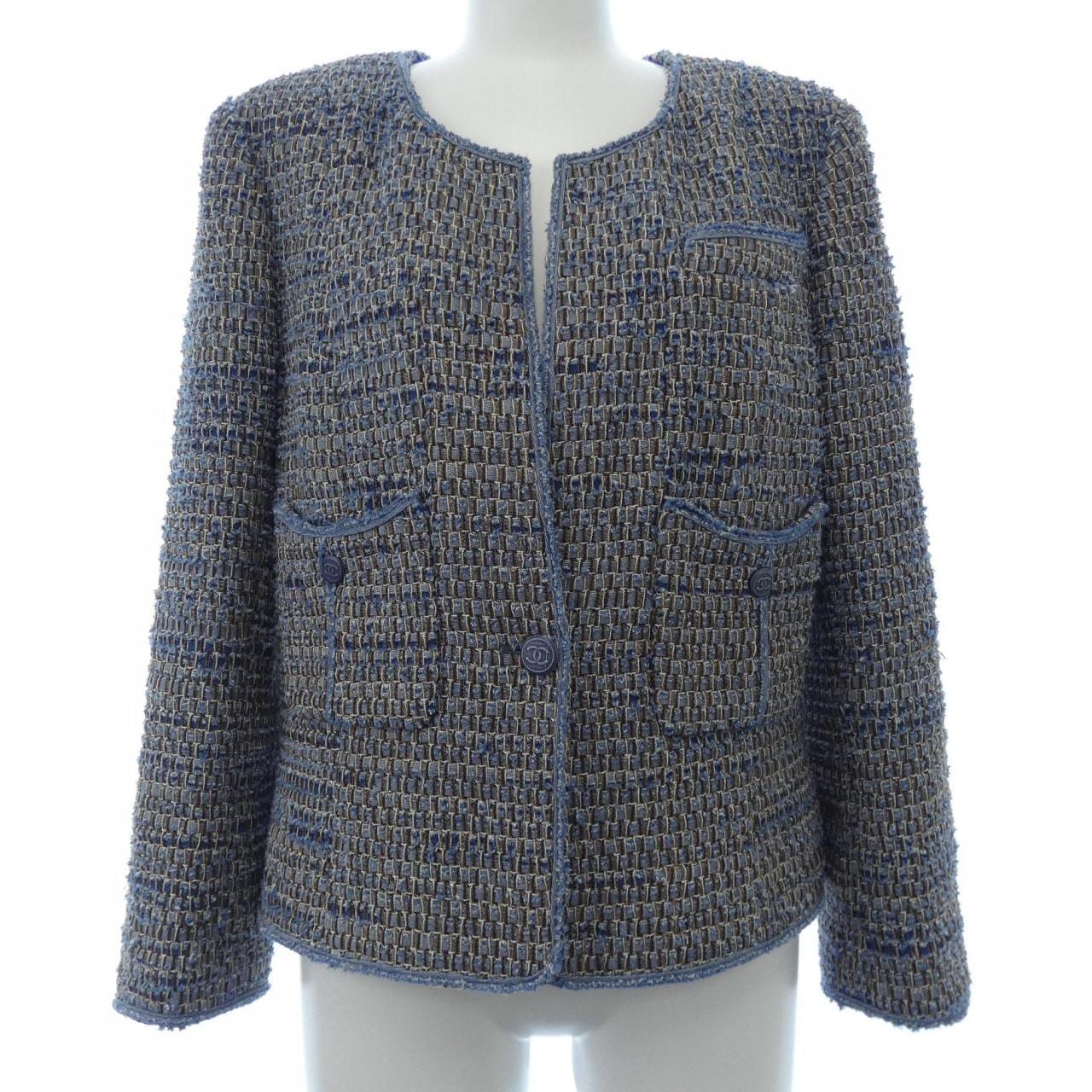 [vintage] CHANEL collarless jacket